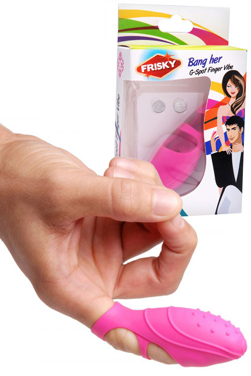 3" Textured Silicone Finger Vibrator
