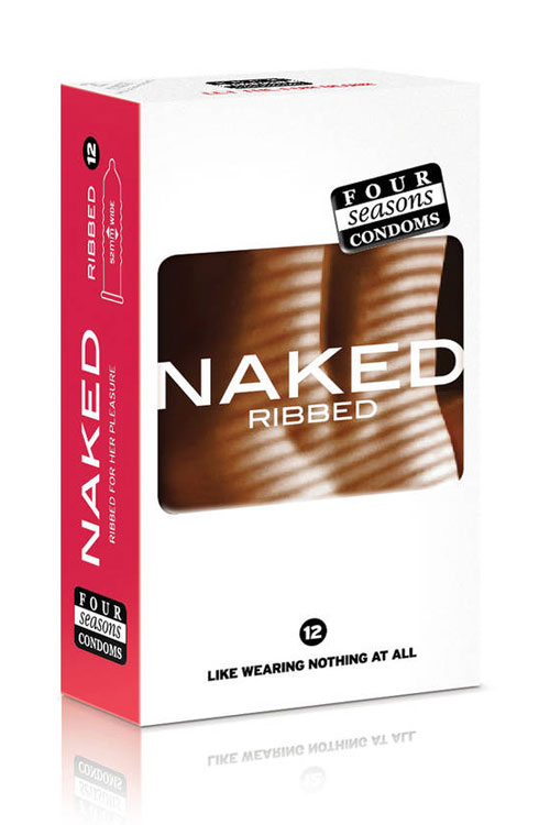 Ribbed Naked Condom (12 pack)
