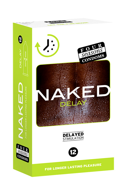 Four Seasons Naked Delay 12 Pack Latex Condoms