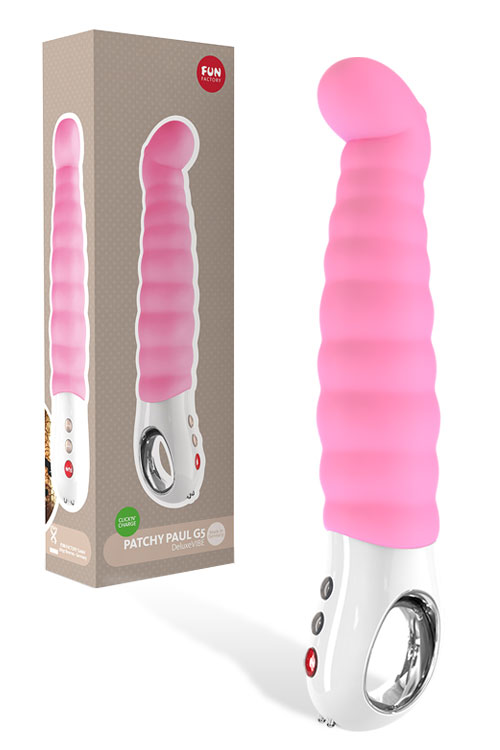 9" Rechargeable Ribbed G-Spot Vibrator