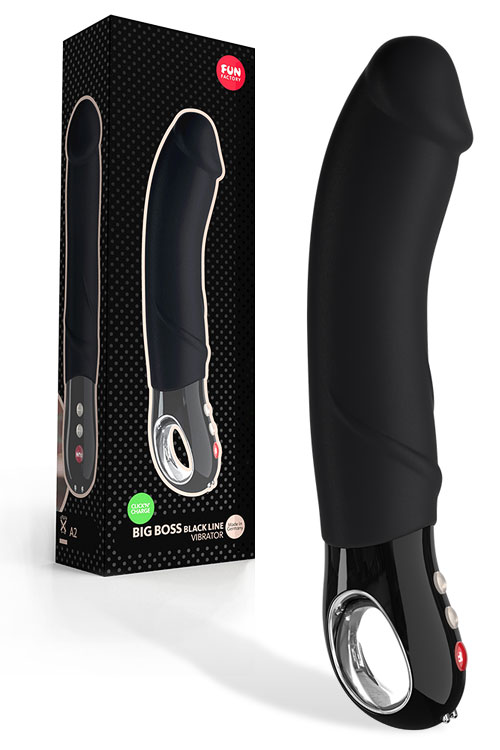 Fun Factory Big Boss Rechargeable Silicone 9 Vibrator with Loop Handle