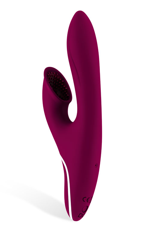 HIKY 9&quot; Silicone Rabbit Vibrator with Clitoral Suction