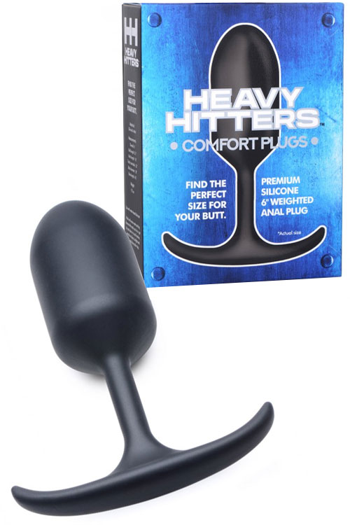 Heavy Hitters 6&quot; Premium Silicone Weighted Butt Plug