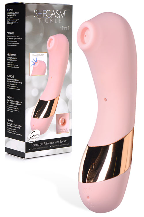 Inmi 6.75&quot; Clitoral Suction Stimulator with Tickling Bead