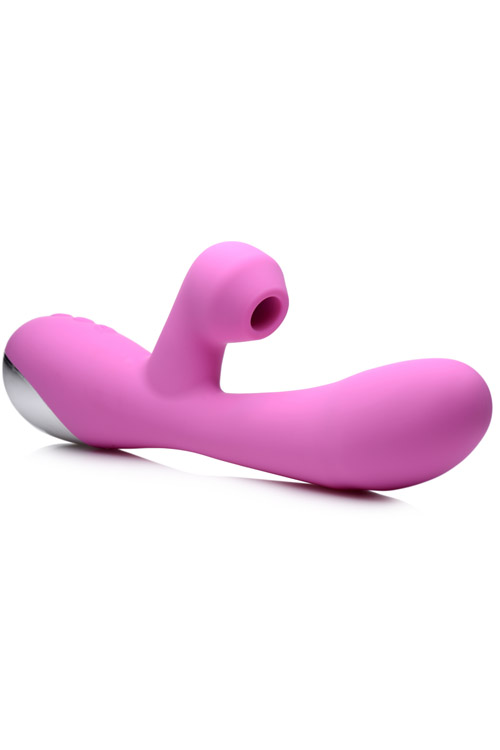 Inmi Shegasm 8.75&quot; Come-Hither Rabbit Vibrator With Suction