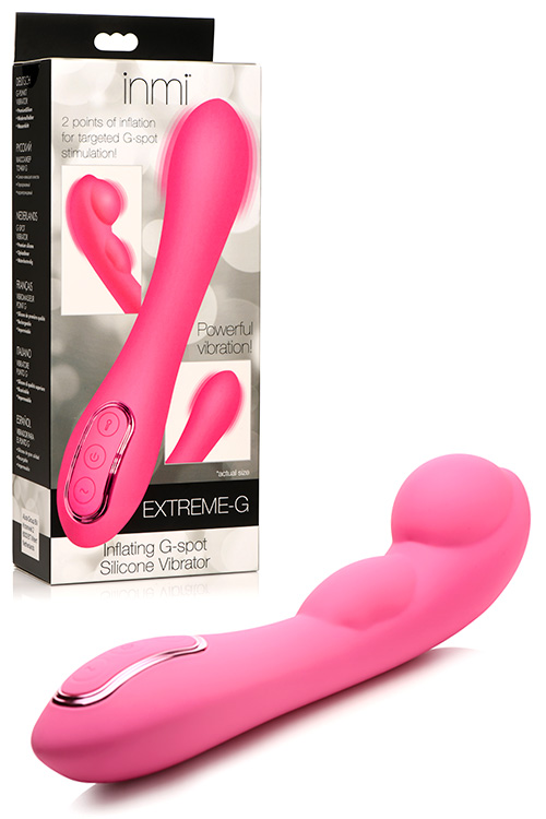 Inmi Extreme G 8.2&quot; Inflating Silicone G Spot Vibrator