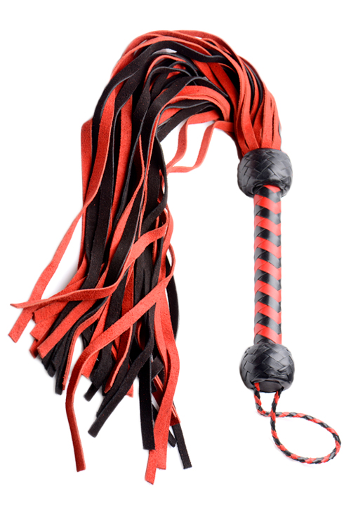 Mistress by Isabella Sinclaire 30&quot; Premium Suede Flogger with Wrist Strap