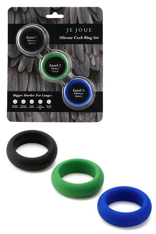 Prolong Trainer Set 3 Pack Silicone Cock Rings