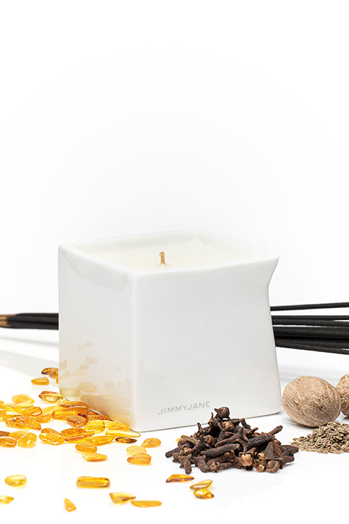 JimmyJane Velvet Spice Natural Massage Oil Candle (4.5oz / 127g)