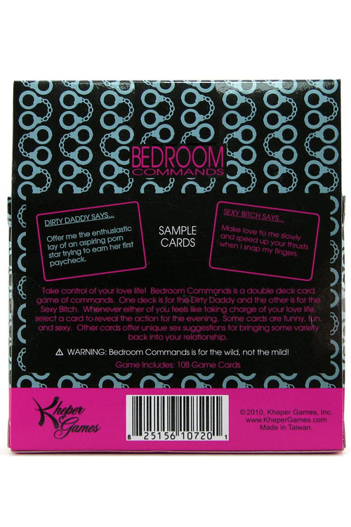 Kheper Games Bedroom Commands Couple's Card Game