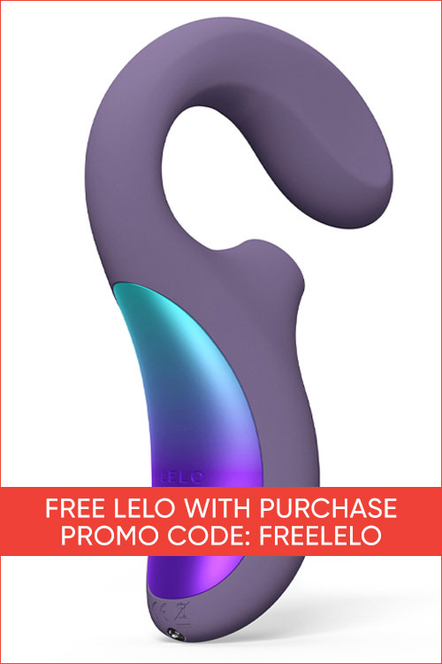 Lelo Enigma Wave 7.1&quot; Wave Motion Rabbit Vibrator with Air Pulse Stimulation