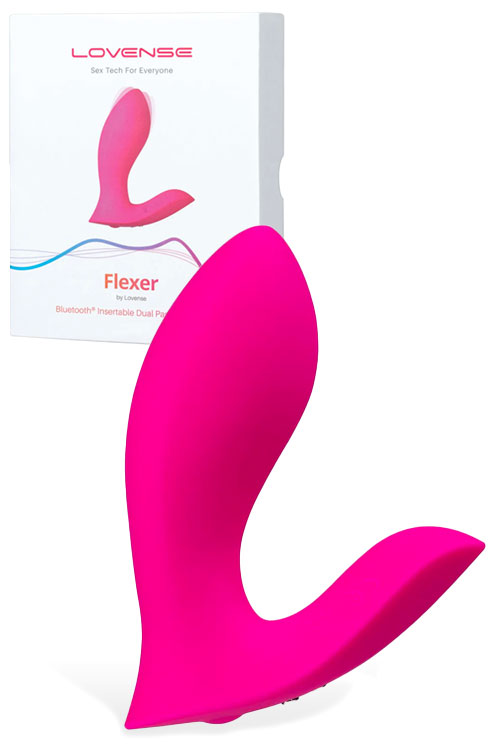Lovense Flexer - 4&quot; Dual Stimulation Panty Vibe with App Control