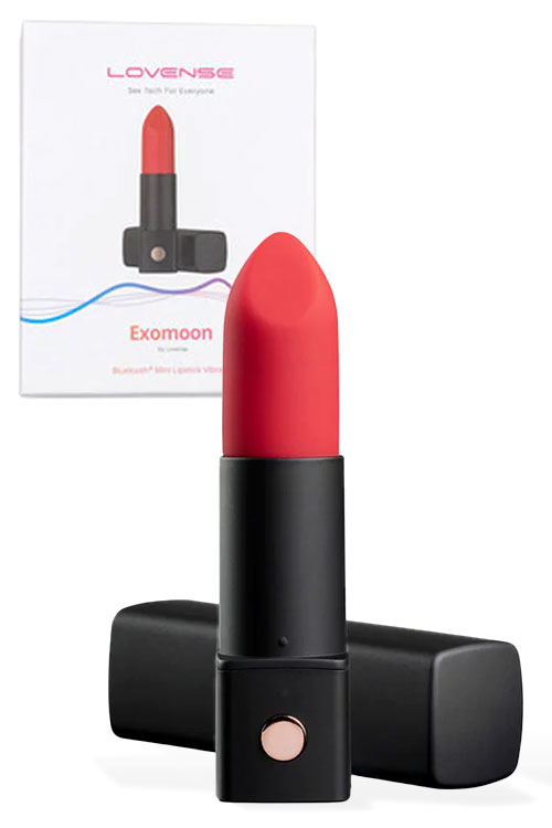 Lovense Exomoon 3.46&quot; App Controlled Lipstick Bullet Vibrator