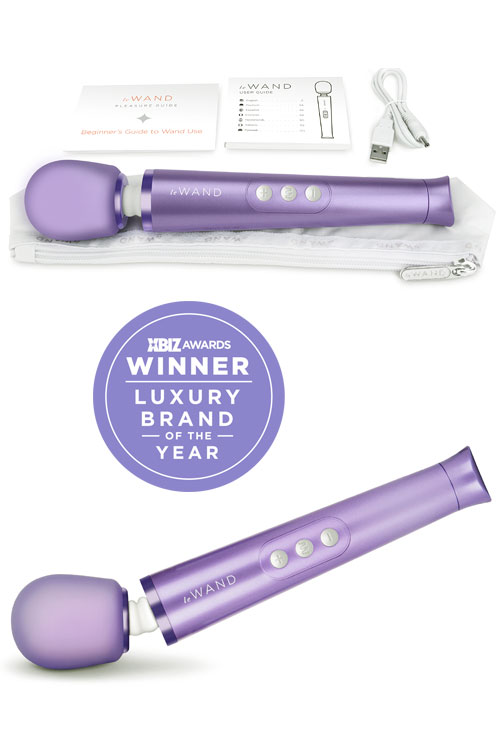 Le Wand Petite Rechargeable Cordless 10" Massager with Flexible Head