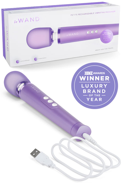 Le Wand Petite Rechargeable Cordless 10&quot; Massager with Flexible Head