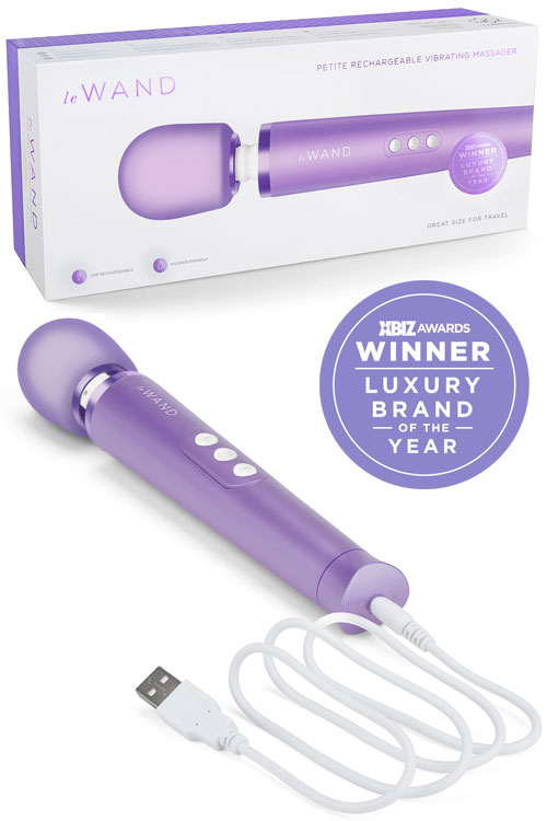 Le Wand Petite Rechargeable Cordless 10" Massager with Flexible Head