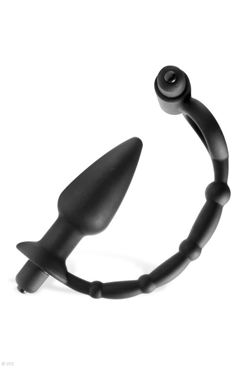 Master Series Cock Ring & 5&quot; Anal Plug Vibe