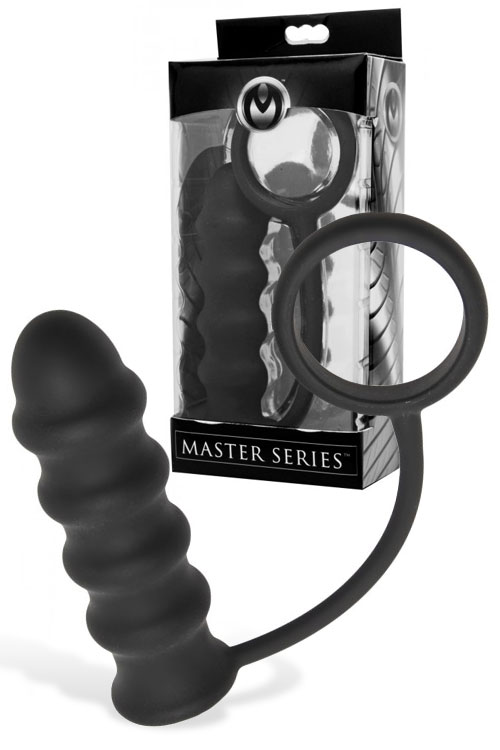 4.5" Vibrating Anal Plug with Cock Ring