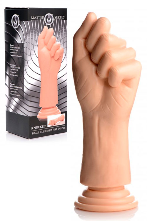 9.5" Clenched Fist Dildo with Suction Cup Base