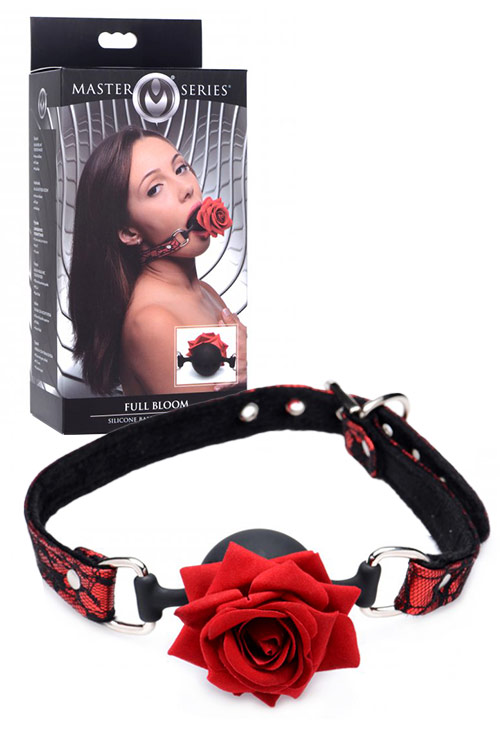 Silicone Ball Gag With Rose