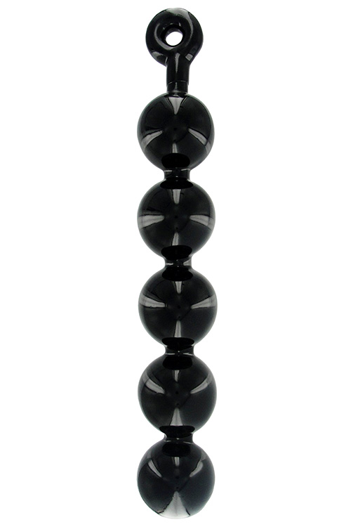 Master Series Black Baller 17.5&quot; Large Anal Bead String