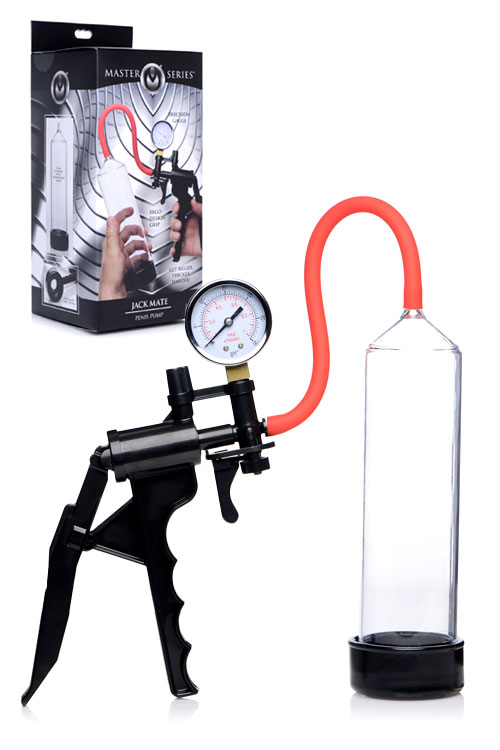 Master Series Jack Mate 9&quot; Precision Gauge Penis Pump