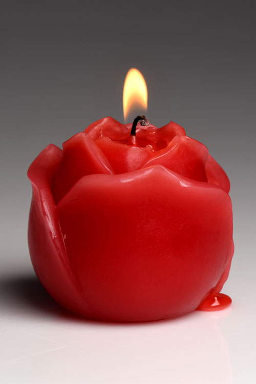 Master Series Flaming Rose 2.2&quot; BDSM Drip Candle