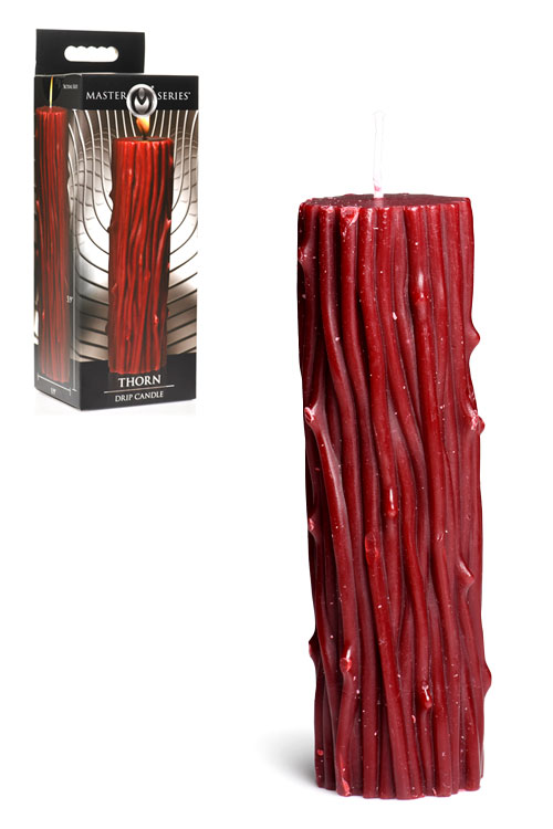 Master Series Thorn 5.9&quot; BDSM Pillar Drip Candle