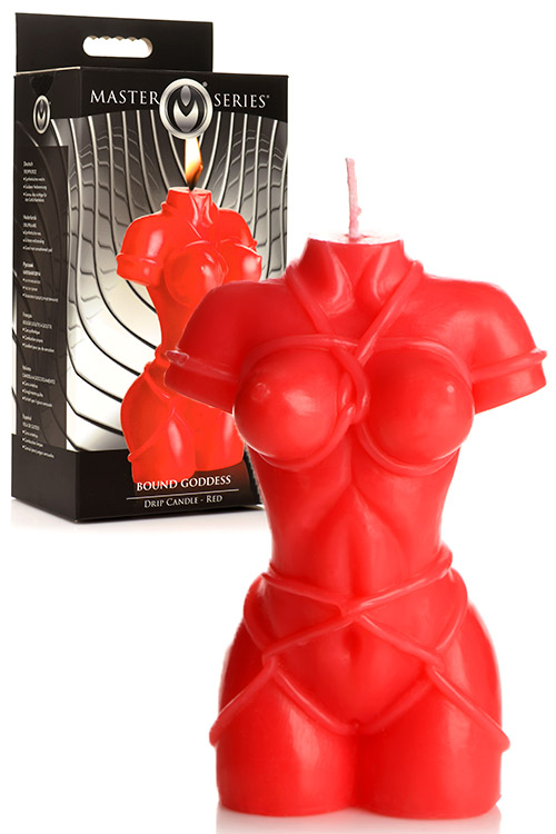 Master Series Bound Goddess 4.7&quot; BDSM Drip Candle