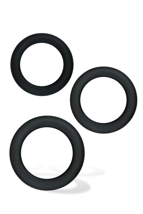 nsnovelties Renegade Stretchy Silicone Cock Rings (3 Pack)