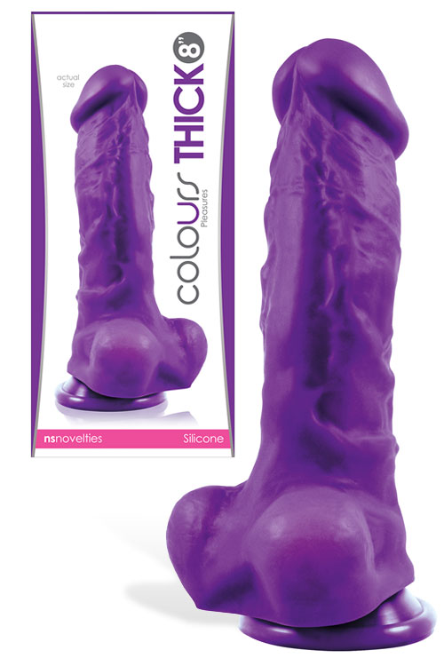 Thick Realistic 8" Dildo with Suction Base