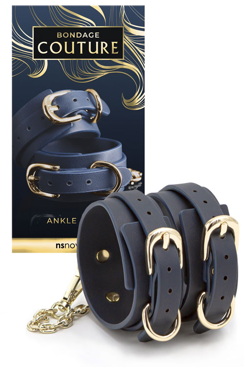 nsnovelties Bondage Couture Vegan Leather Ankle Cuffs