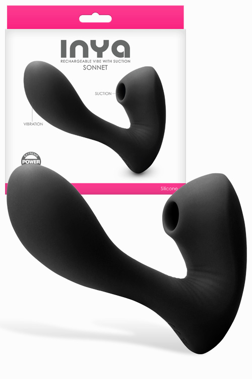 nsnovelties Sonnet G Spot Vibrator with Clitoral Suction