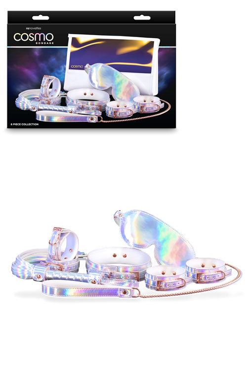 Cosmo Bondage - 6 Piece Bondage Kit in Holographic Rainbow