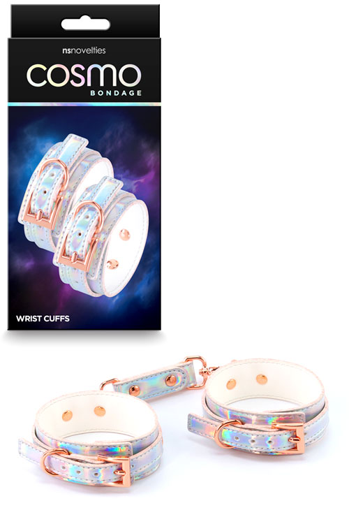 Cosmo Bondage Holographic Rainbow Wrist Cuffs