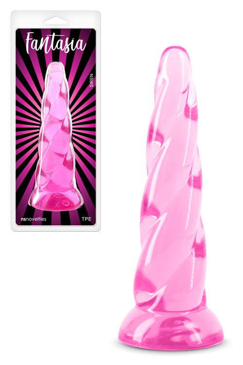 nsnovelties Siren 7.4" Fantasy Textured Dildo with Suction Cup Base