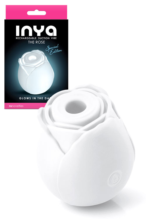 The Rose 2.9" Air Pulse Clitoral Stimulator Glow In The Dark Special Edition