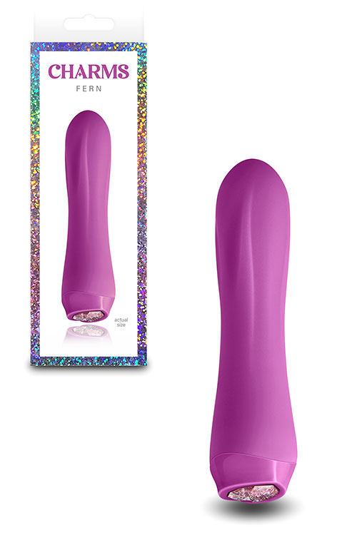 Fern 5.3" Compact G Spot Vibrator with LED Heart Base