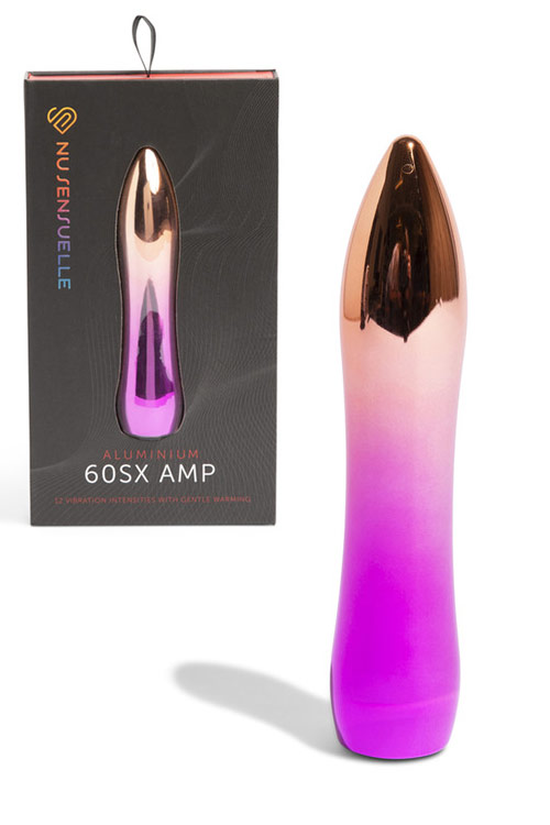 5" Rechargeable Hourglass Ombre Metal Vibrating Bullet