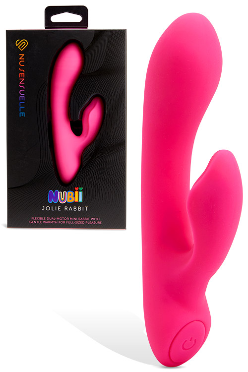 NU Sensuelle Jolie Nubii 5.9&quot; Mini Heated Rabbit Vibrator