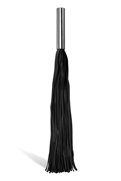 Leather Whip With Metal Handle