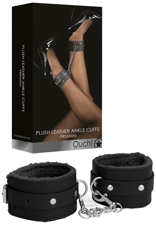 Faux Fur & Leather Ankle Cuffs
