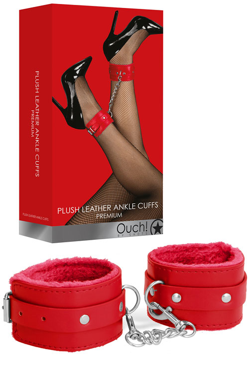 OUCH! Faux Fur & Leather Ankle Cuffs