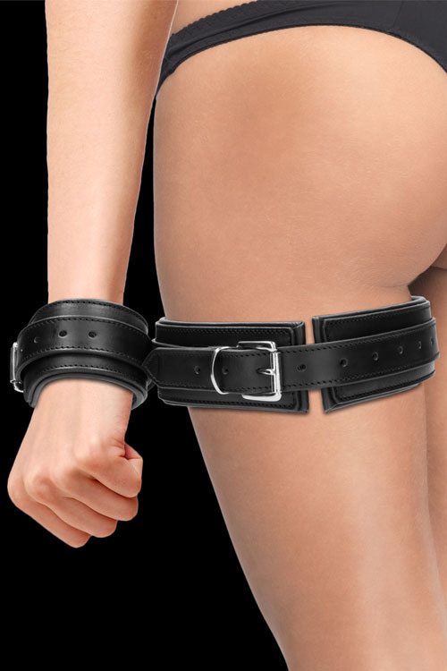 OUCH! Leather Thigh & Wrist Restraints