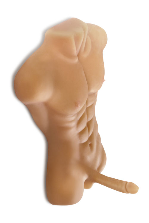 PDX Realistic Male Torso Sex Doll & 8&quot; Dildo