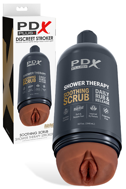 PDX Soothing Scrub 8.1&quot; Discreet Shower Bottle Stroker