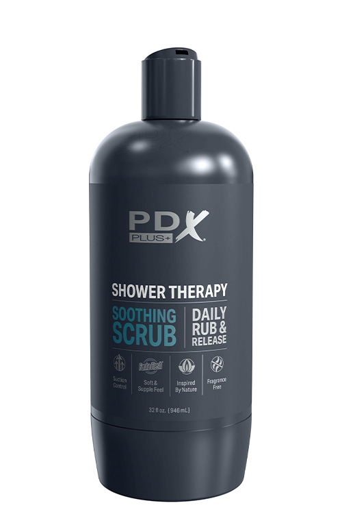 PDX Soothing Scrub 8.1&quot; Discreet Shower Bottle Stroker