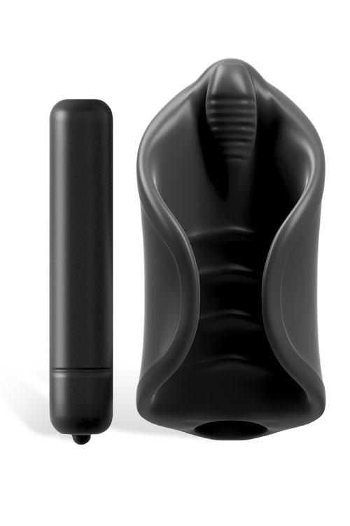 PDX 4&quot; Vibrating Silicone Stroker plus Removable Bullet