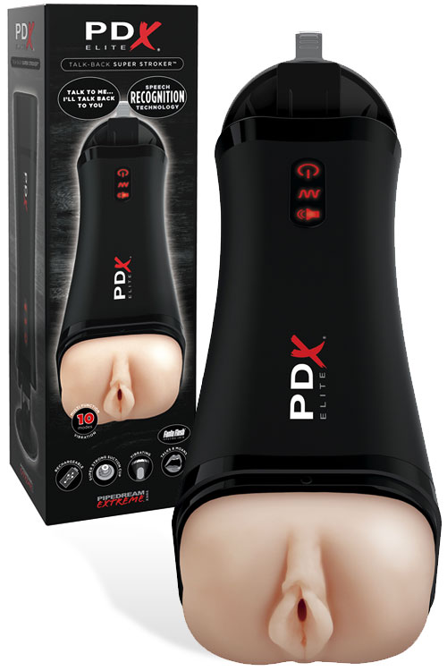 PDX Talk Back Interactive Vibrating Masturbator