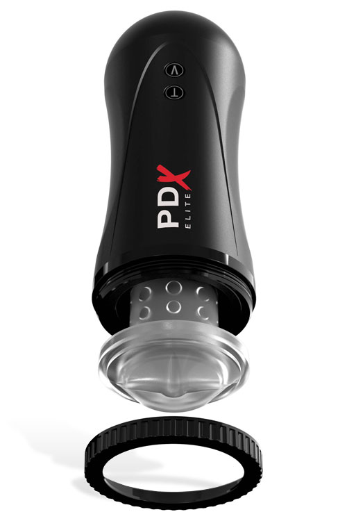 PDX Moto Stroker Thrusting & Vibrating Masturbator